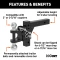 CURT adjustable ball mount featuring dual ball sizes and adjustable shank for versatile trailer towing.