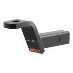 CURT Class 3 ball mount with 2 inch shank, 7500 lbs capacity, glossy black finish