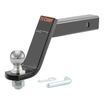 CURT Lifted Truck Trailer Hitch Mount with 2 Inch Ball and Pin Fits 2 Inch Receiver 7500 Pounds 6 Inch Drop 45064