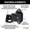 CURT hitch accessory wall mount for secure storage of towing tools