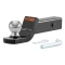 CURT Fusion ball mount with attached 2 inch trailer ball, gloss black finish