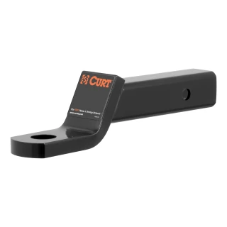 CURT Class 4 ball mount featuring 2" x 2" shank and gloss black powder coat finish.