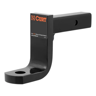 CURT heavy-duty ball mount with 6 inch drop and gloss black finish