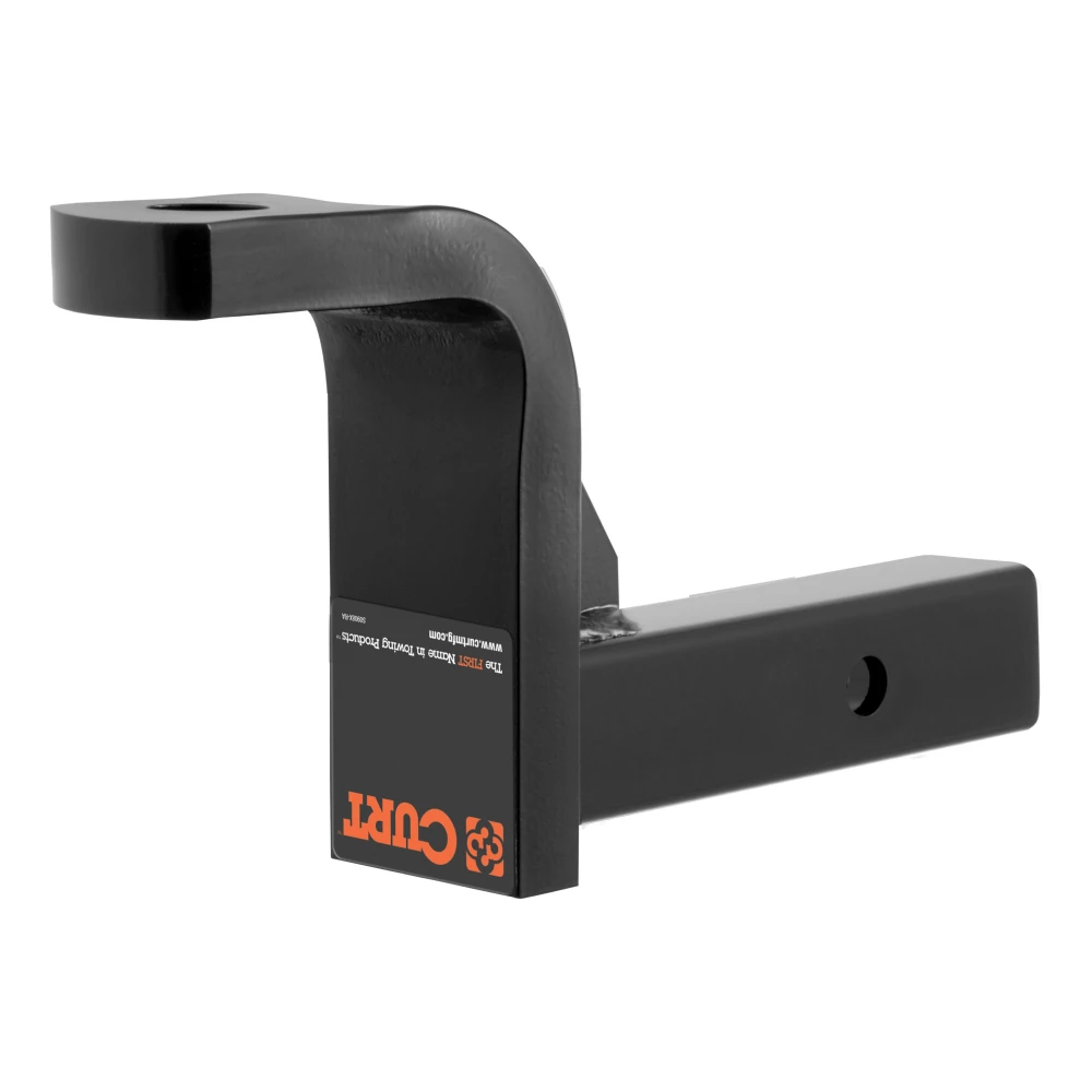 CURT heavy-duty ball mount with 6 inch drop and gloss black finish