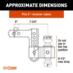 AlumaLite aluminum drop hitch with dual ball setup and adjustable height for easy trailer leveling