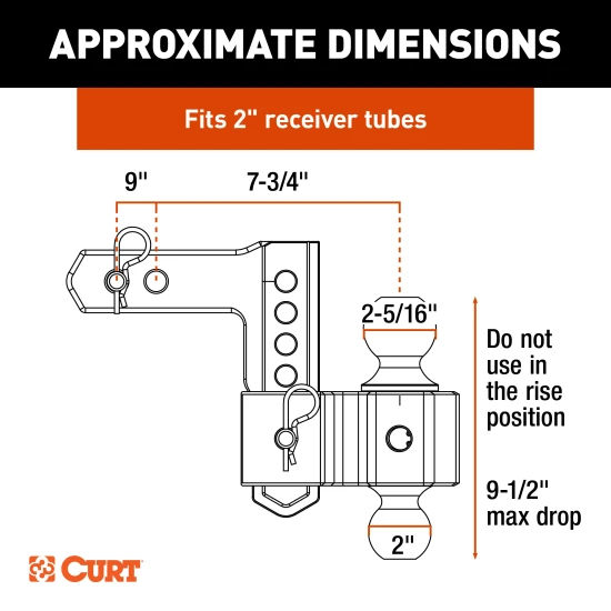 AlumaLite aluminum drop hitch with dual ball setup and adjustable height for easy trailer leveling