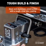 CURT anti-rattle hitch clamp for reducing noise in 2 inch hitch receiver