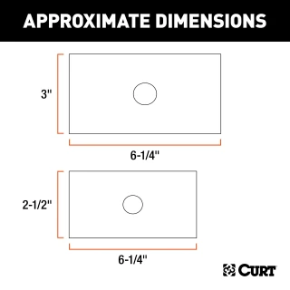 CURT Hitch Reducer Sleeve Set for 3 inch Receiver Compatibility CURT reducer sleeves for 3 inch receiver to 2-1/2 or 2 inch shank, durable finish