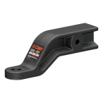 CURT ball mount with 3 inch shank, forged steel, 21,000 lbs GTW rating, and carbide finish
