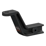 CURT industrial duty ball mount with 3" shank, 8" drop, carbide finish, rated 21,000 lbs GTW.