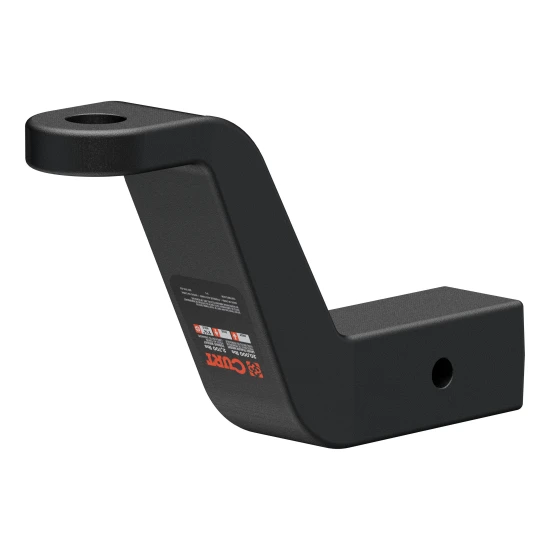 CURT forged ball mount capable of towing up to 20,000 lbs with durable carbide finish