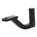 CURT vertical trailer hitch adapter with durable gloss black powder coat finish