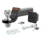 CURT towing starter kit including ball mount, hitch lock, and receiver cover