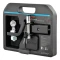 CURT towing starter kit including ball mount, hitch lock, and receiver cover