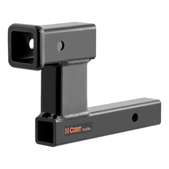 CURT High Low Hitch Adapter with 6-inch Rise and Drop CURT high low hitch adapter for level towing with 2-inch receiver
