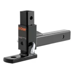CURT adjustable ball mount with flexible height settings for trailers