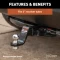 CURT loaded ball mount with 2 inch ball, 4 inch drop, and gloss black finish