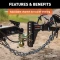 CURT adjustable channel-style dual ball mount with two ball sizes for versatile trailer towing.