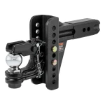 CURT adjustable ball mount with dual-pin system and 2-5/16 inch ball