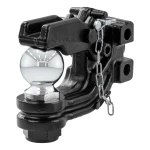 CURT replacement ball and pintle combination head with adjustable channel mount