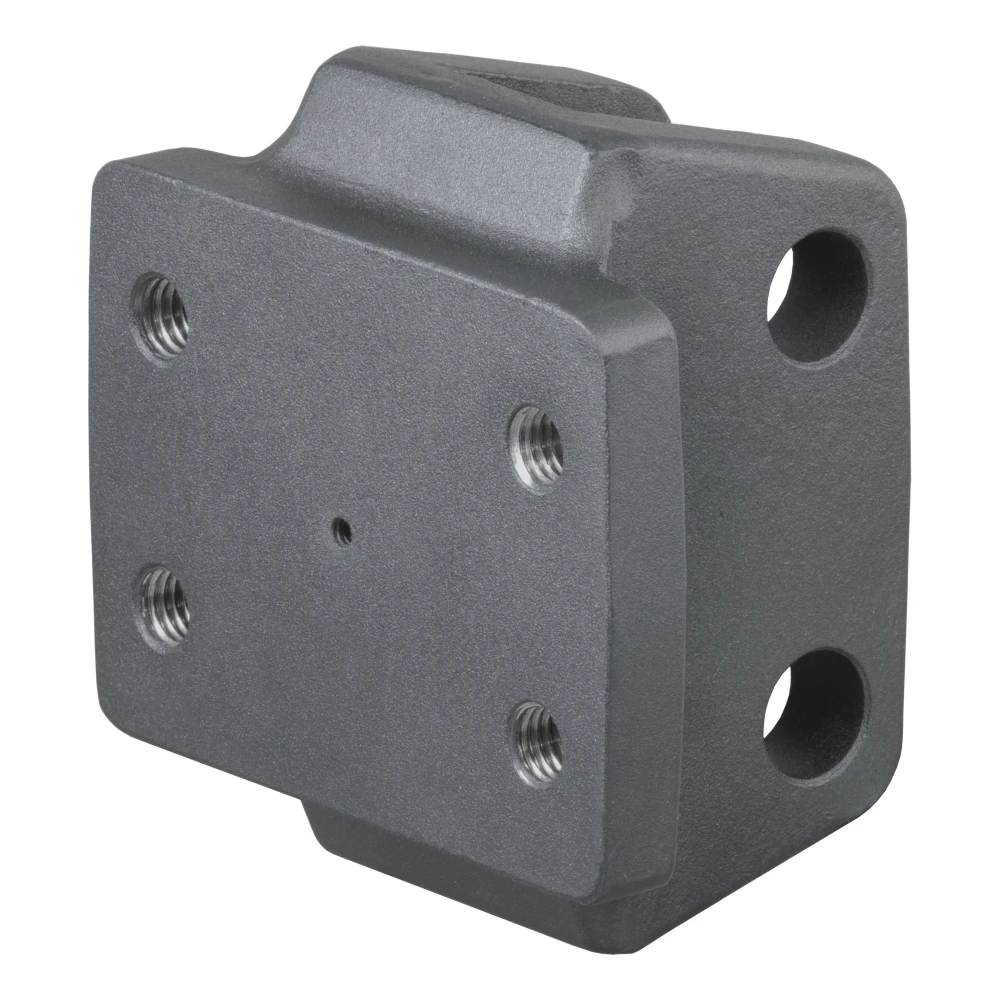 CURT Rebellion XD pintle mount with integrated rubber dampener for vibration resistance and enhanced towing control