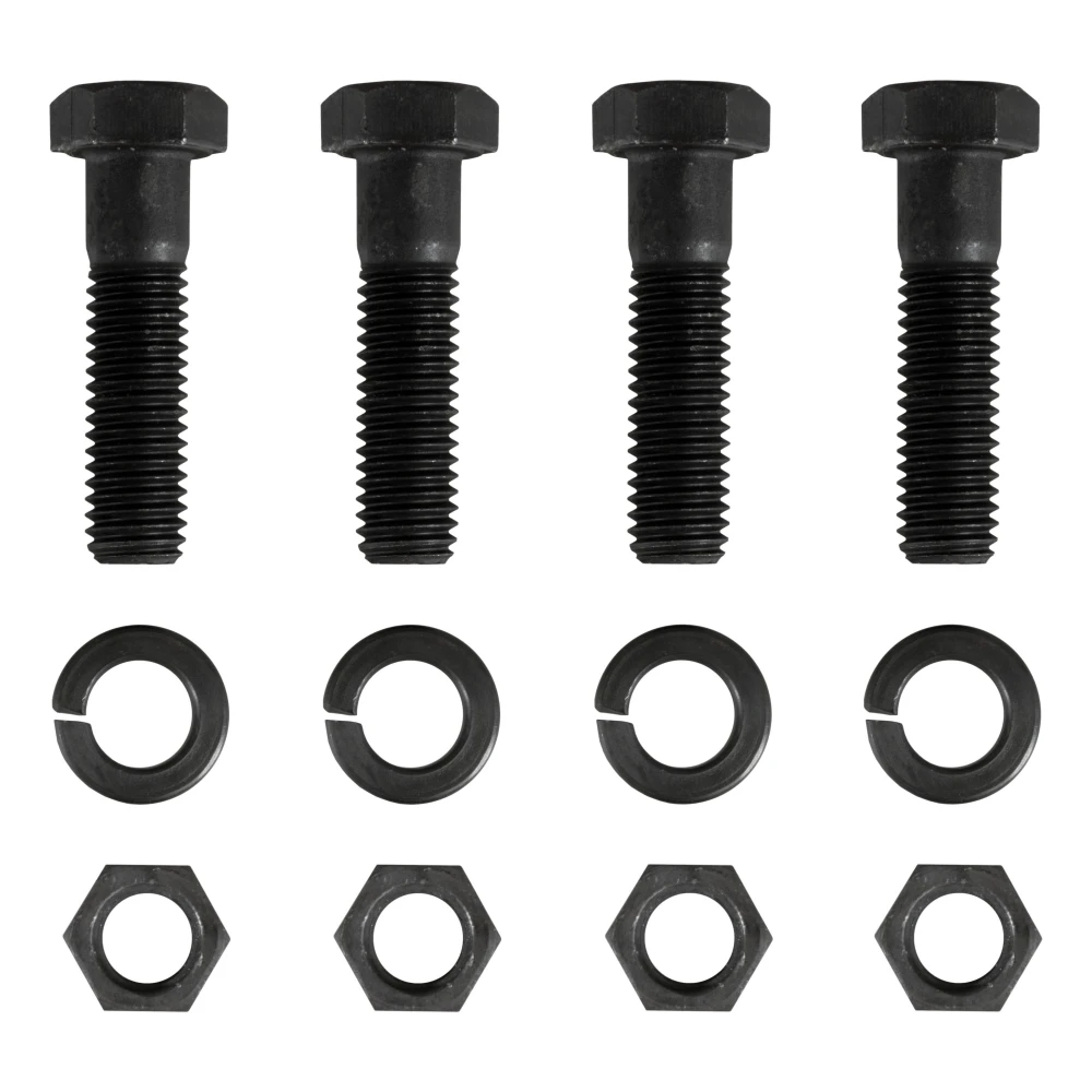 CURT pintle hitch with a black carbide powder coat finish, designed for heavy-duty towing