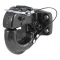 CURT pintle hitch featuring a 60,000 lbs trailer capacity and powder coat finish