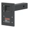 CURT adjustable pintle mount suitable for heavy-duty towing, up to 15,000 lbs, with black carbide powder coat finish.