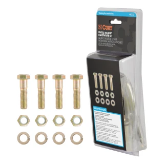 CURT pintle mount bolt kit with zinc-plated finish for heavy-duty towing