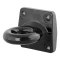CURT Pintle Hitch with 2-1/2 Inch Lunette Ring and Powder Coating CURT pintle hitch featuring a 2-1/2 inch lunette ring with black powder coat finish for robust towing