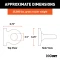 CURT Pintle Hitch with 2-1/2 Inch Lunette Ring and Powder Coating CURT pintle hitch featuring a 2-1/2 inch lunette ring with black powder coat finish for robust towing