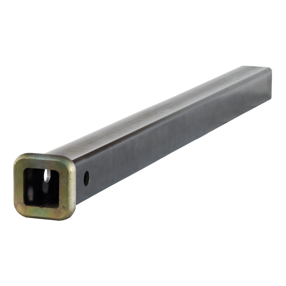 CURT steel receiver tube 24 inch with reinforcing collar, raw finish