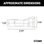 CURT Echo mobile trailer brake controller connected to a smartphone for wireless control