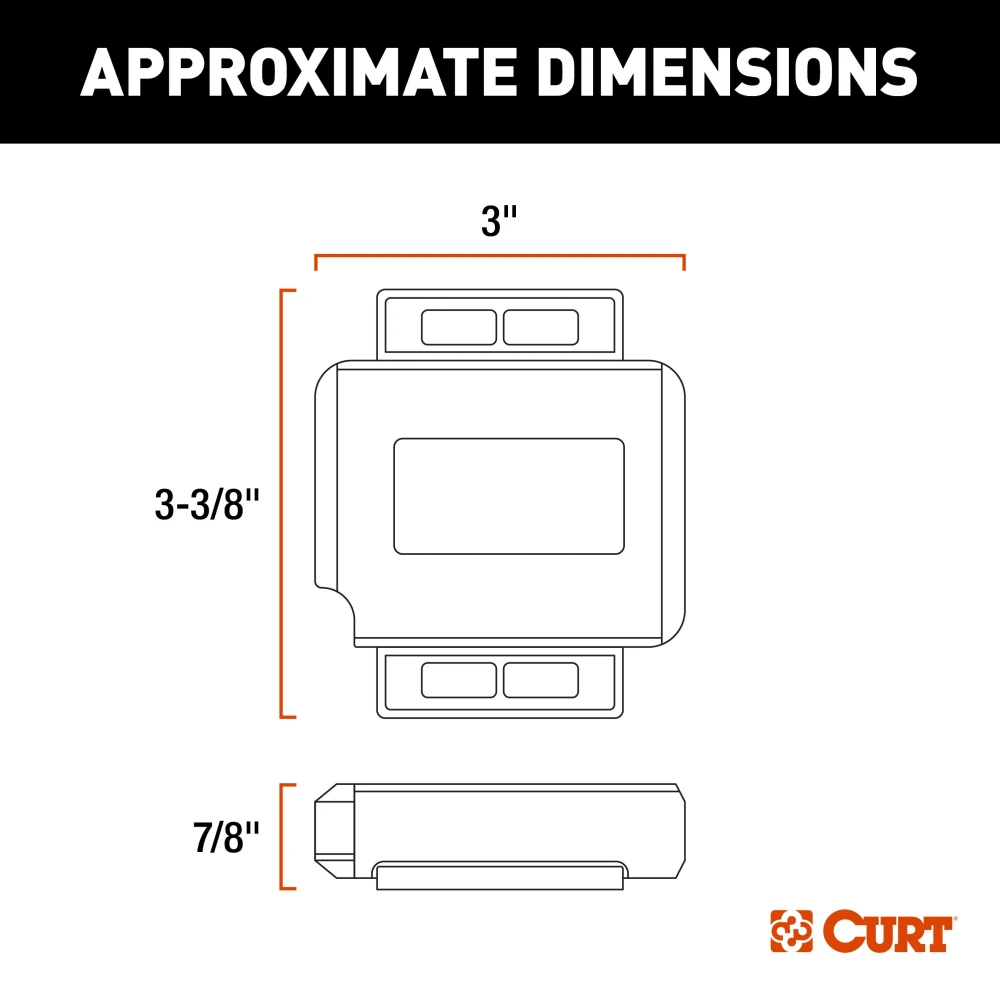 CURT Echo under-dash trailer brake controller with Bluetooth connectivity