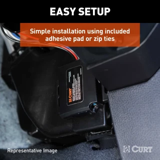 CURT Echo under-dash trailer brake controller with Bluetooth connectivity