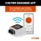 CURT Echo in-line Bluetooth trailer brake controller connected to a smartphone showing brake monitoring app.