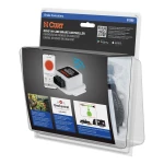 CURT Echo in-line Bluetooth trailer brake controller connected to a smartphone showing brake monitoring app.