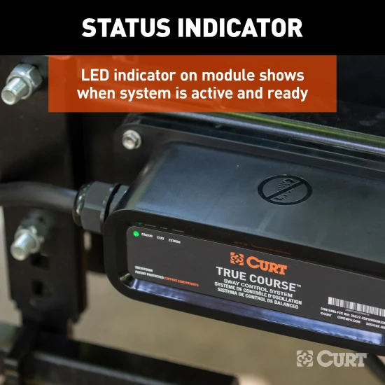 CURT's sway control system enhances towing safety with advanced technology and Bluetooth integration.
