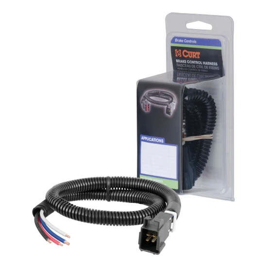 CURT Trailer Brake Controller Harness for Easy Installation Universal CURT trailer brake controller harness with wiring adapter for easy installation