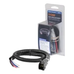 CURT quick plug brake controller harness with slit loom sleeve for easy trailer brake connection and enhanced towing safety
