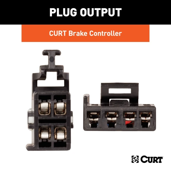 CURT quick plug brake controller harness for easy installation with Tekonsha