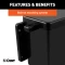 CURT Trailer Breakaway Kit Battery Case with Lockable Lid CURT breakaway battery case for trailer safety with lockable lid and polyethylene construction
