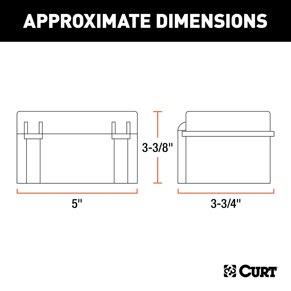 CURT breakaway battery case with watertight lid for trailer brakes