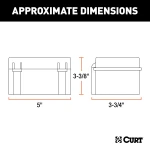 CURT breakaway battery case with watertight lid for trailer brakes