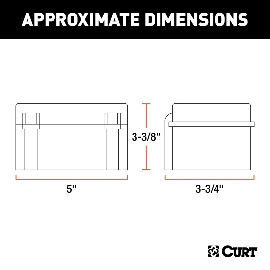 CURT breakaway battery case with watertight lid for trailer brakes