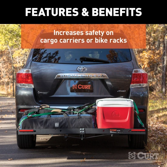 CURT LED indicator lights with 3M adhesive for hitch-mounted use
