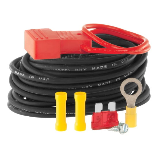 CURT Powered Converter Wiring Kit with 20-foot wire and fuse holder
