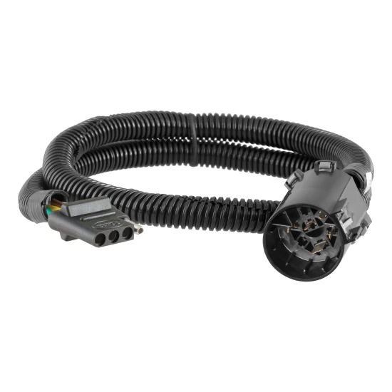 CURT custom wiring connector with 4-way flat socket for trailer wiring