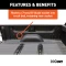 CURT 5th wheel and gooseneck extension harness with 7-way RV blade connector, in a truck bed setup.