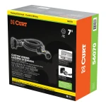 CURT 5th wheel and gooseneck extension harness with 7-way RV blade connector, in a truck bed setup.